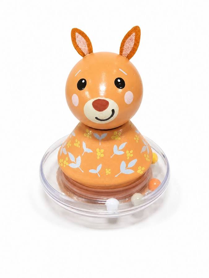 WOODEN AUSSIE BUDDIES ROLY POLY KANGAROO