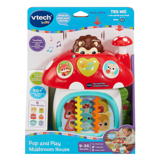 VTECH POP & PLAY MUSHROOM HOUSE