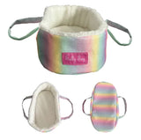 SALLY FAY RAINBOW FUR LINES MOSES BASKET