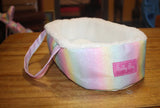 SALLY FAY RAINBOW FUR LINES MOSES BASKET