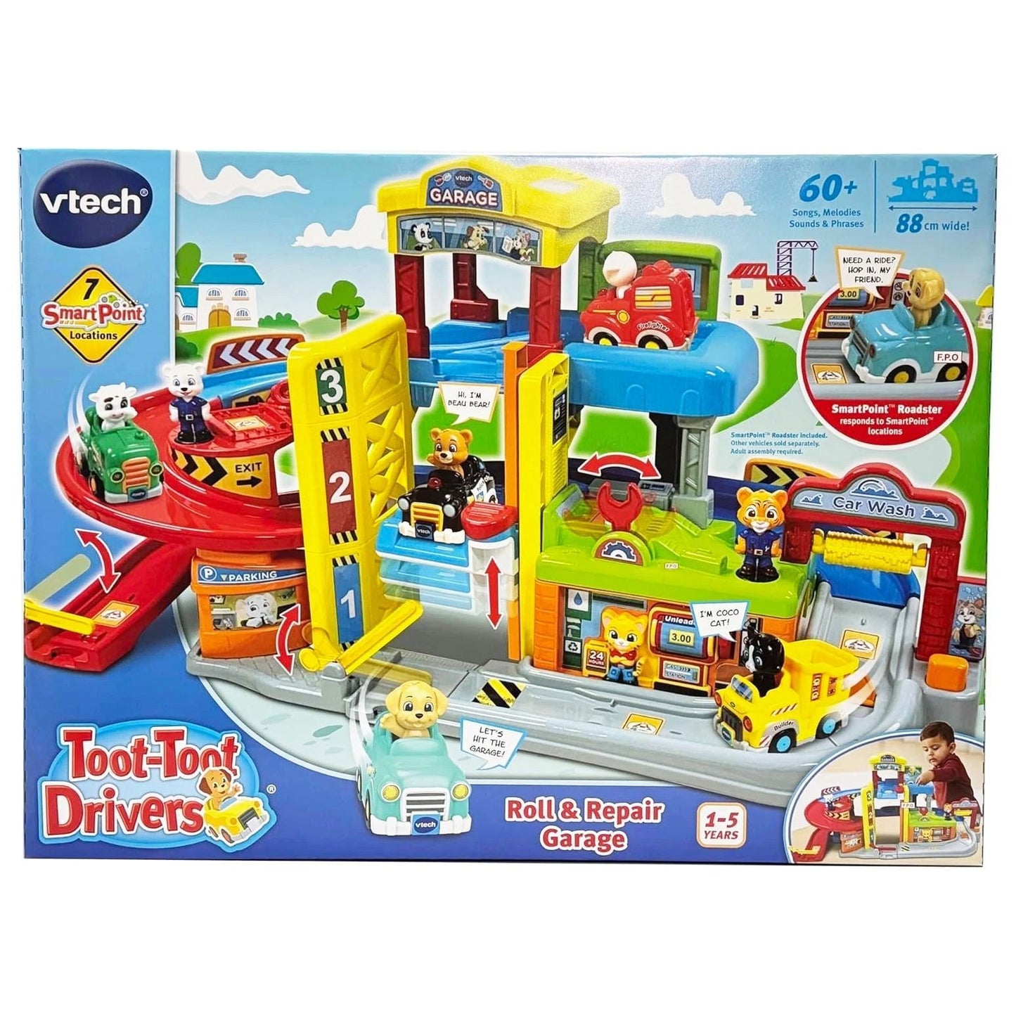 VTECH TOOT TOOT ROLL & REPAIR GARAGE
