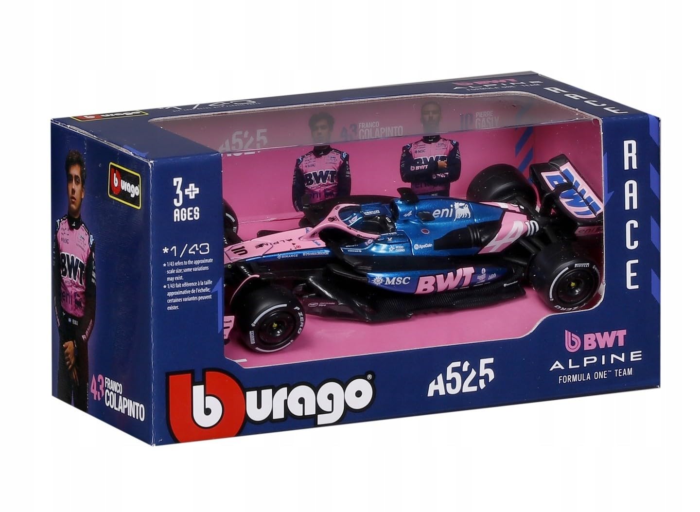 BBURAGO 1:43 F1 A525 #10 GASLEY