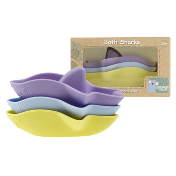 BATH SHARKS SILICONE 3PC