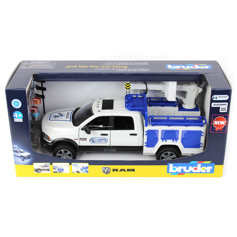 BRUDER RAM 2500 SERVICE TRUCK W ROTATING