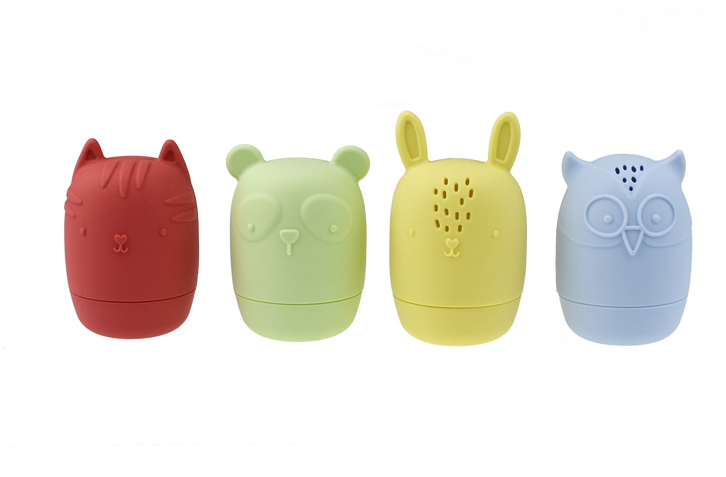 ANIMAL BATH POURERS 4PC SILICONE