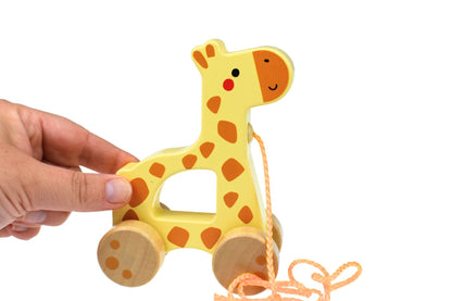 Wooden Forest Friends Pull Along Giraffe