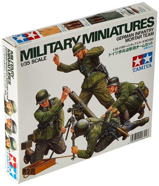 TAMIYA 1/35 GERMAN GUN AND MORTAR TEAM