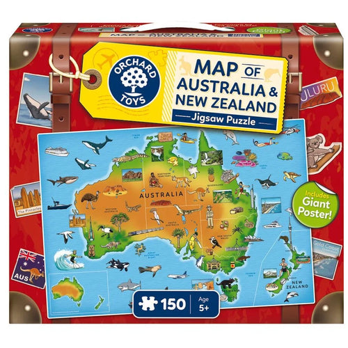ORCHARD PUZZLE MAP OF AUSTRALIA & NEW ZE