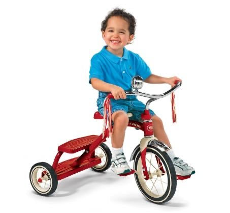 RADIO FLYER DUEL DECK TRIKE RED