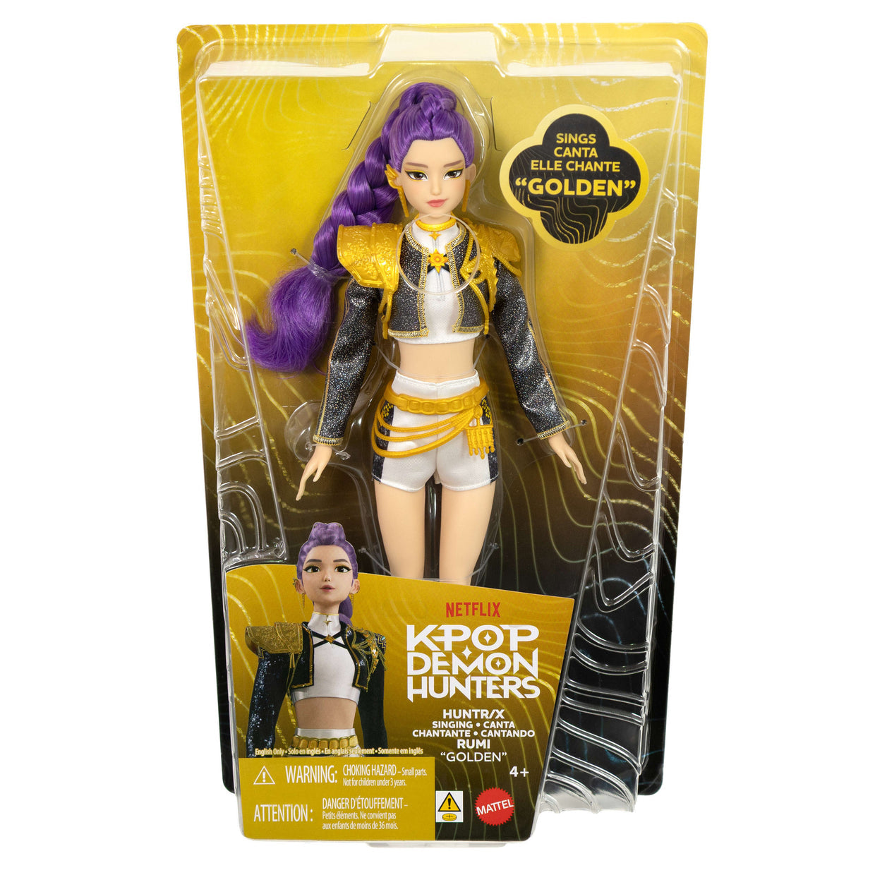 KPOP D/H RUMI GOLDEN SINGING DOLL