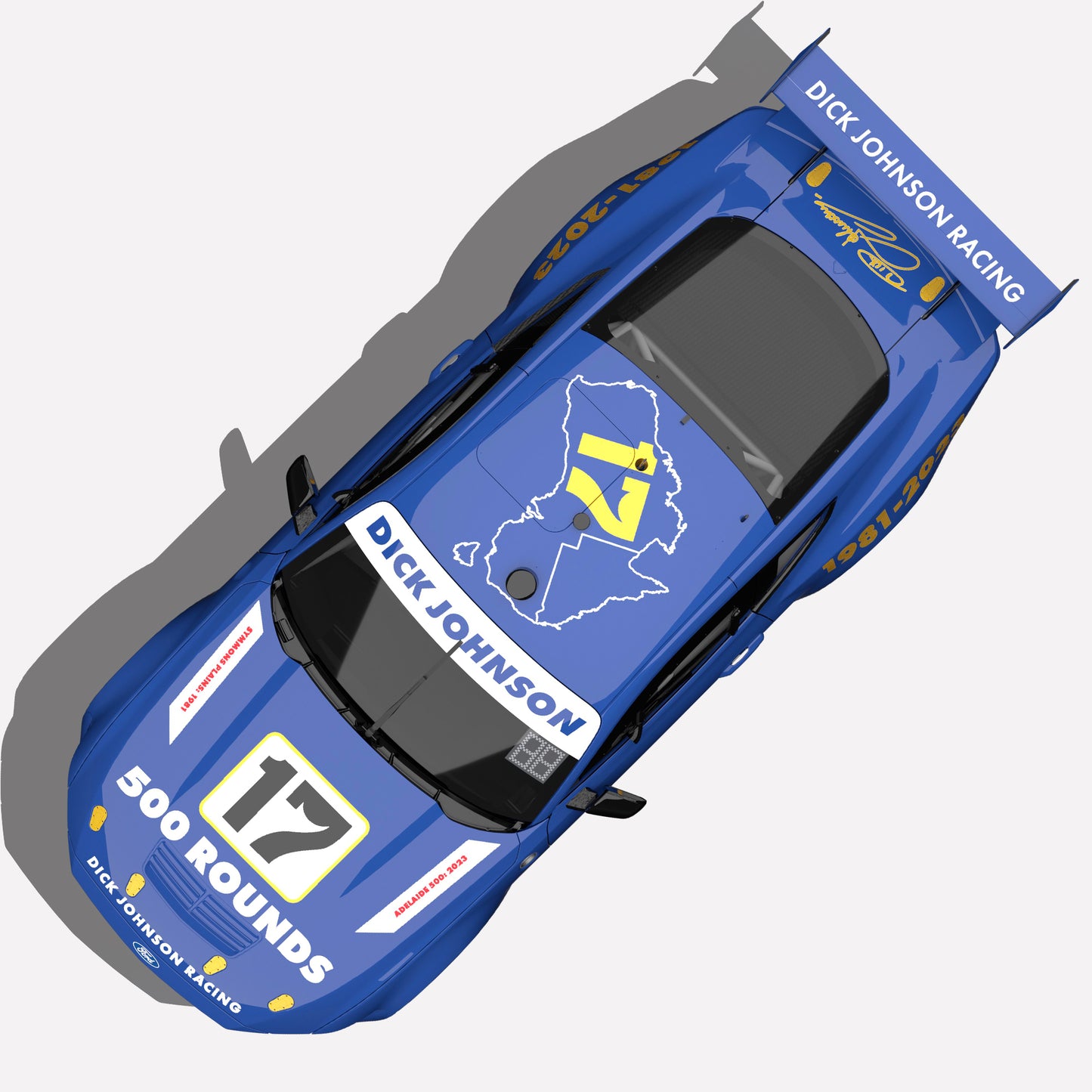 1:43 DJ RACING #17 MUSTANG 500 ROUNDS