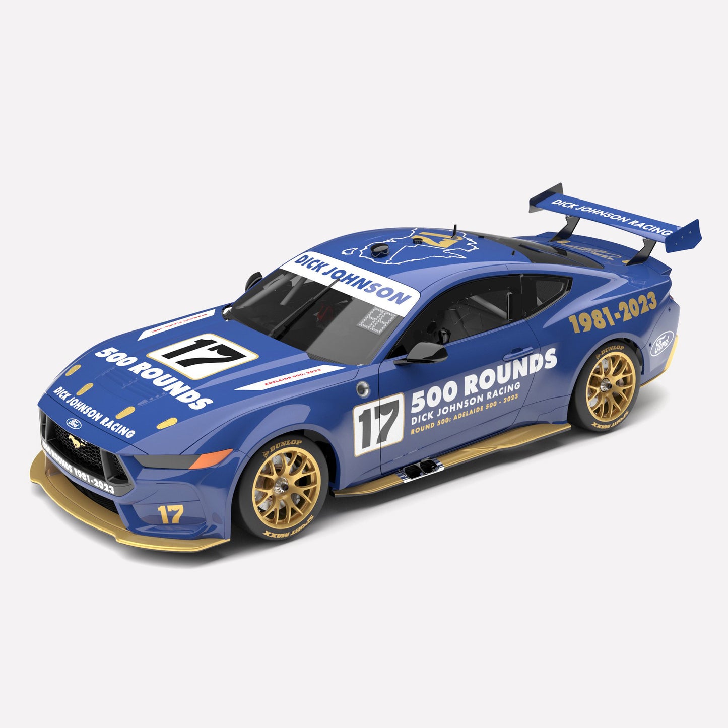 1:43 DJ RACING #17 MUSTANG 500 ROUNDS