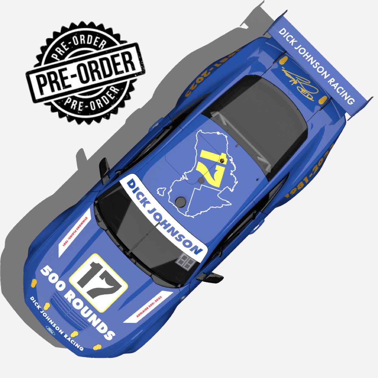 1:18 DJ RACING #17 MUSTANG 500 ROUNDS