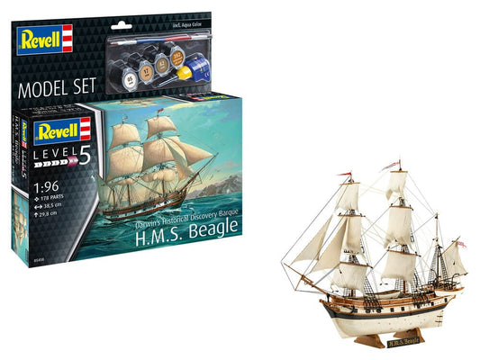 REVELL 1:96 HMS BEAGLE MODEL SET