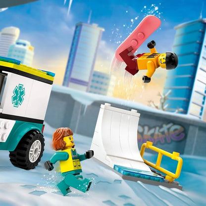 LEGO 60403 CITY AMBULANCE & SNOWBOARDER