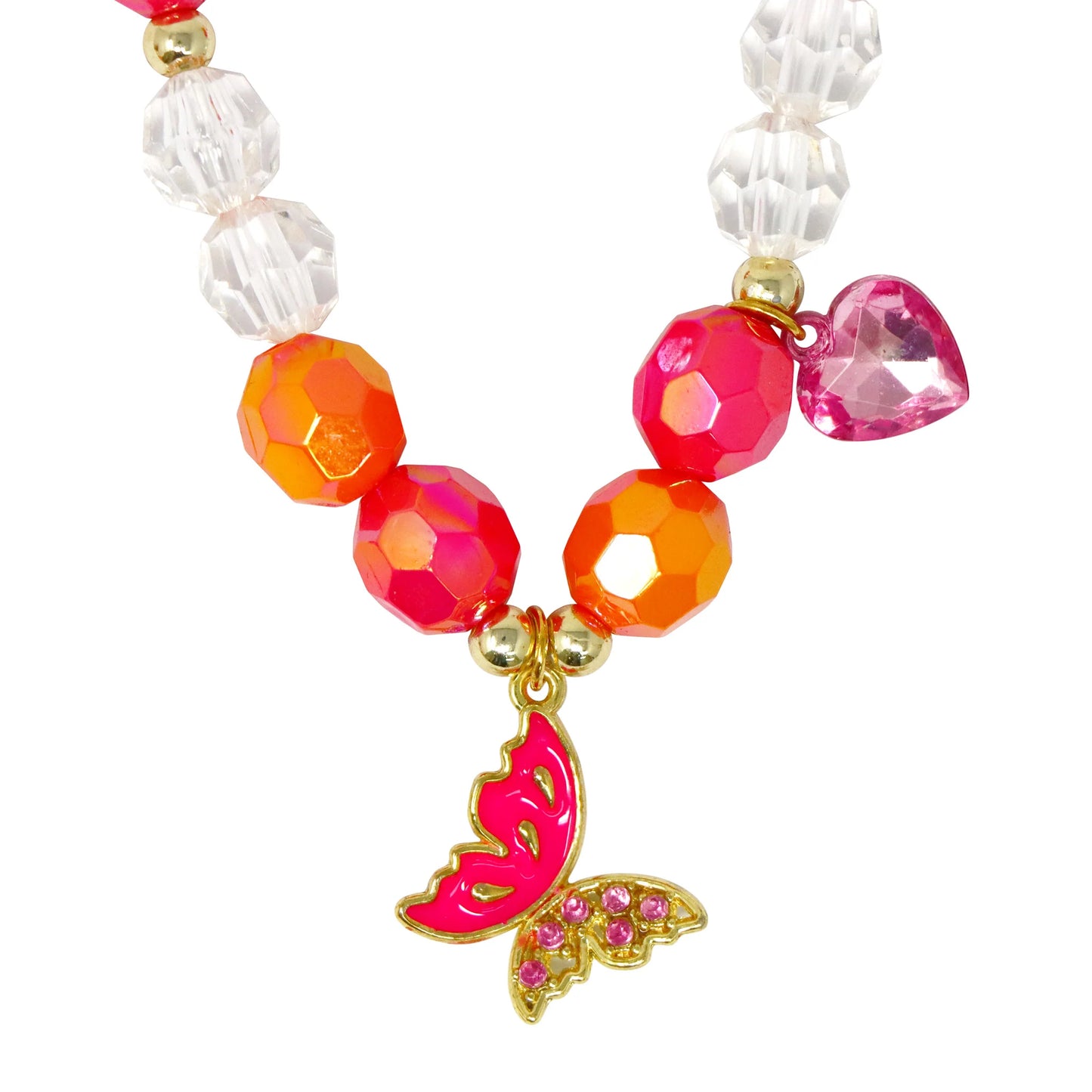 P/POP NCM131 BUTTERFLY FRIENDS NECKLACE