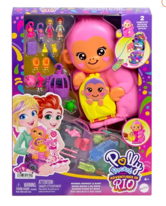 POLLY POCKET MONKEY ADVENTURES PURSE