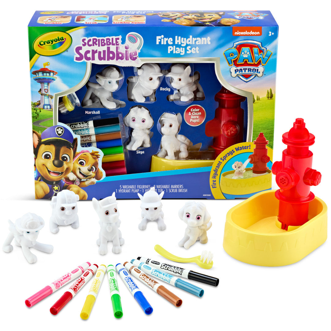 CRAYOLA SCRIBBLE SCRUBBIE PAWP FIRE HYD