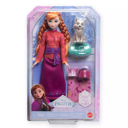 FROZEN ANNA DOLL WITH WOLF CUB