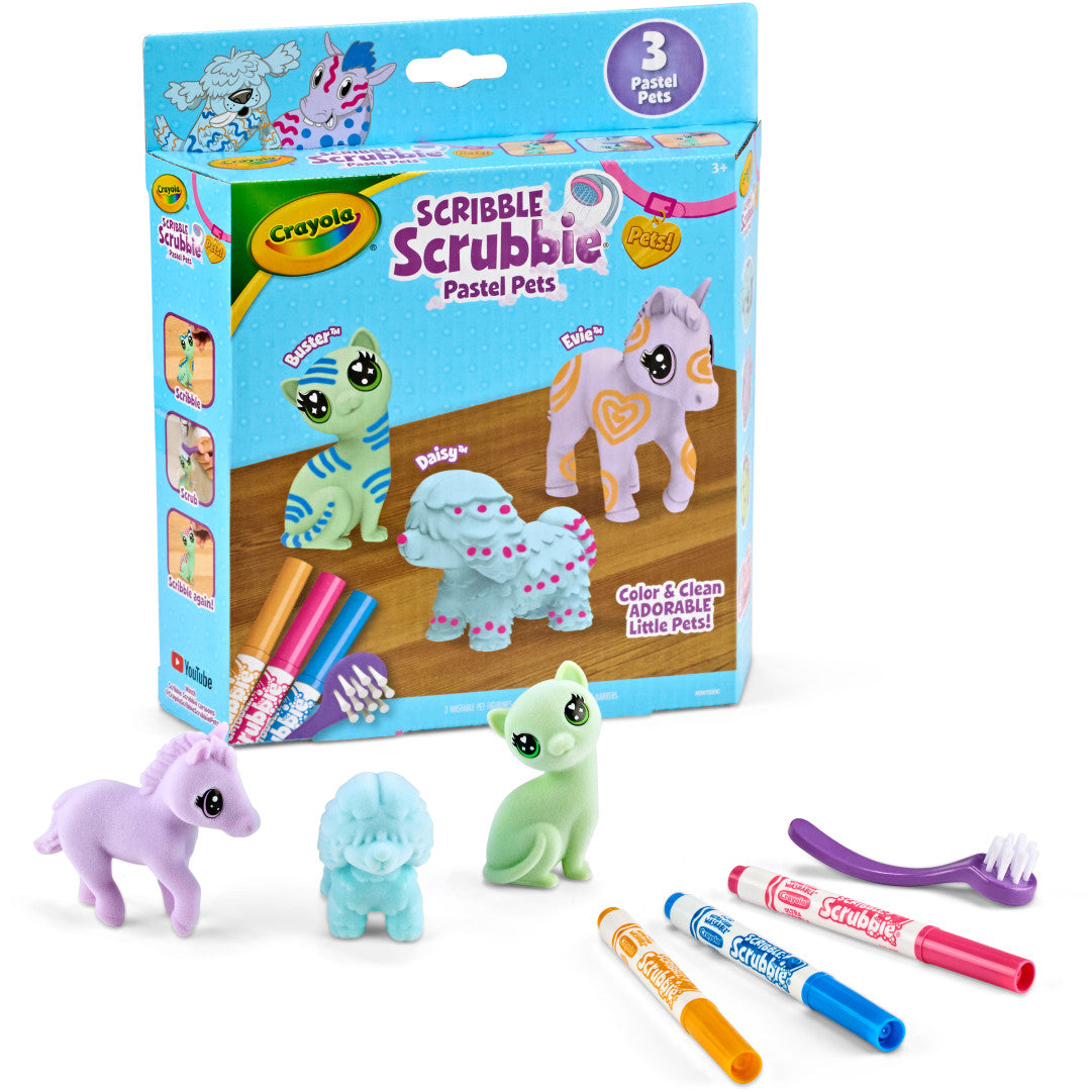 CRAYOLA SCRIBBLE SCRUBBIE PASTEL PETS
