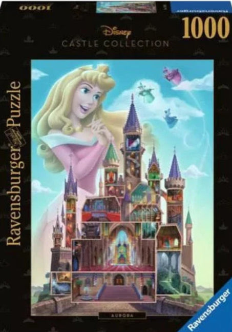 PUZZLE 1000PC DISNEY CASTLES AURORA