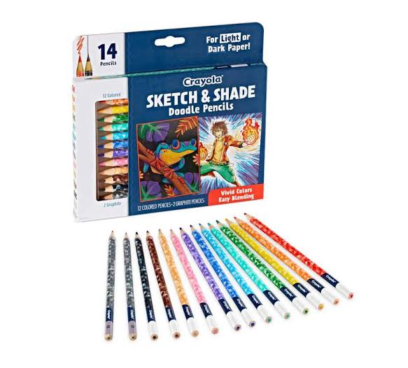 CRAYOLA PENCILS D&D SKETCH & SHADE