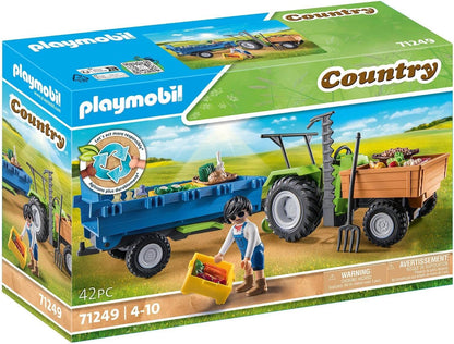 Playmobil 71249 Tractor With Trailer