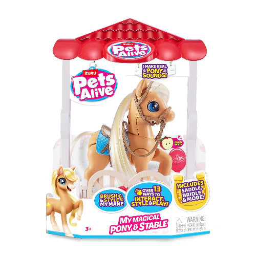 PETS ALIVE MY MAGICAL PONY & STABLE