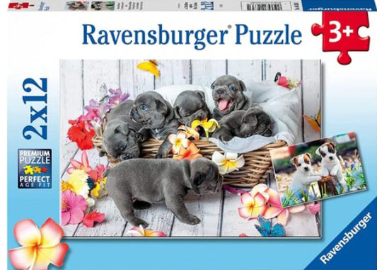 Puzzle 2X12Pc Cute Little Furballs