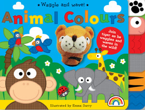 BOOK WIGGLE AND WAVE ANIMAL COLOURS