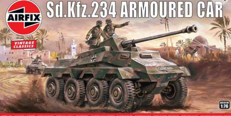 AIRFIX 1:76 SDKFZ.234 ARMOURED CAR