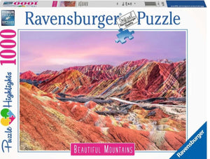 PUZZLE 1000PC RAINBOW MOUNTAINS CHINA