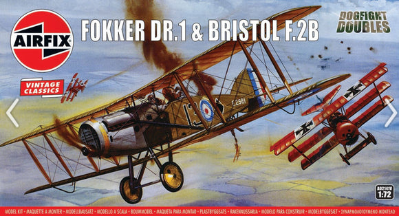 AIRFIX 1:72 FOKKER DR.1 & BRISTOL F.28