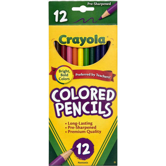 CRAYOLA PENCILS  COLORED 12 PKT