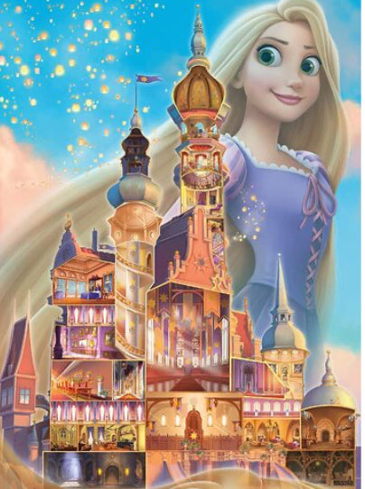 Puzzle 1000 Pc Disney Castle Rapunzel