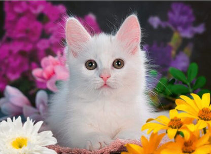 Puzzle 100Pc Glitter Cat
