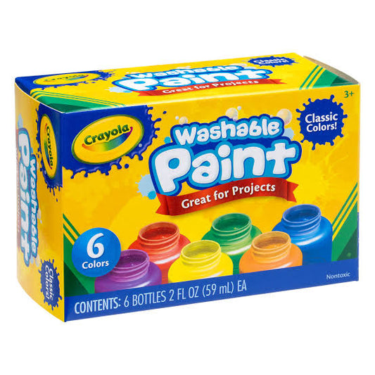 CRAYOLA PAINT PACK KIDS 6PK 541204