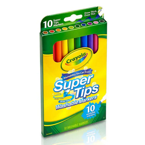 CRAYOLA MARKER SUPER TIPS 10CT