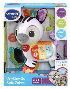 VTECH BABY ON THE GO SOFT ZEBRA