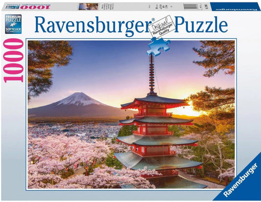 Puzzle 1000 Pc Mt Fuji Cherry Blossom