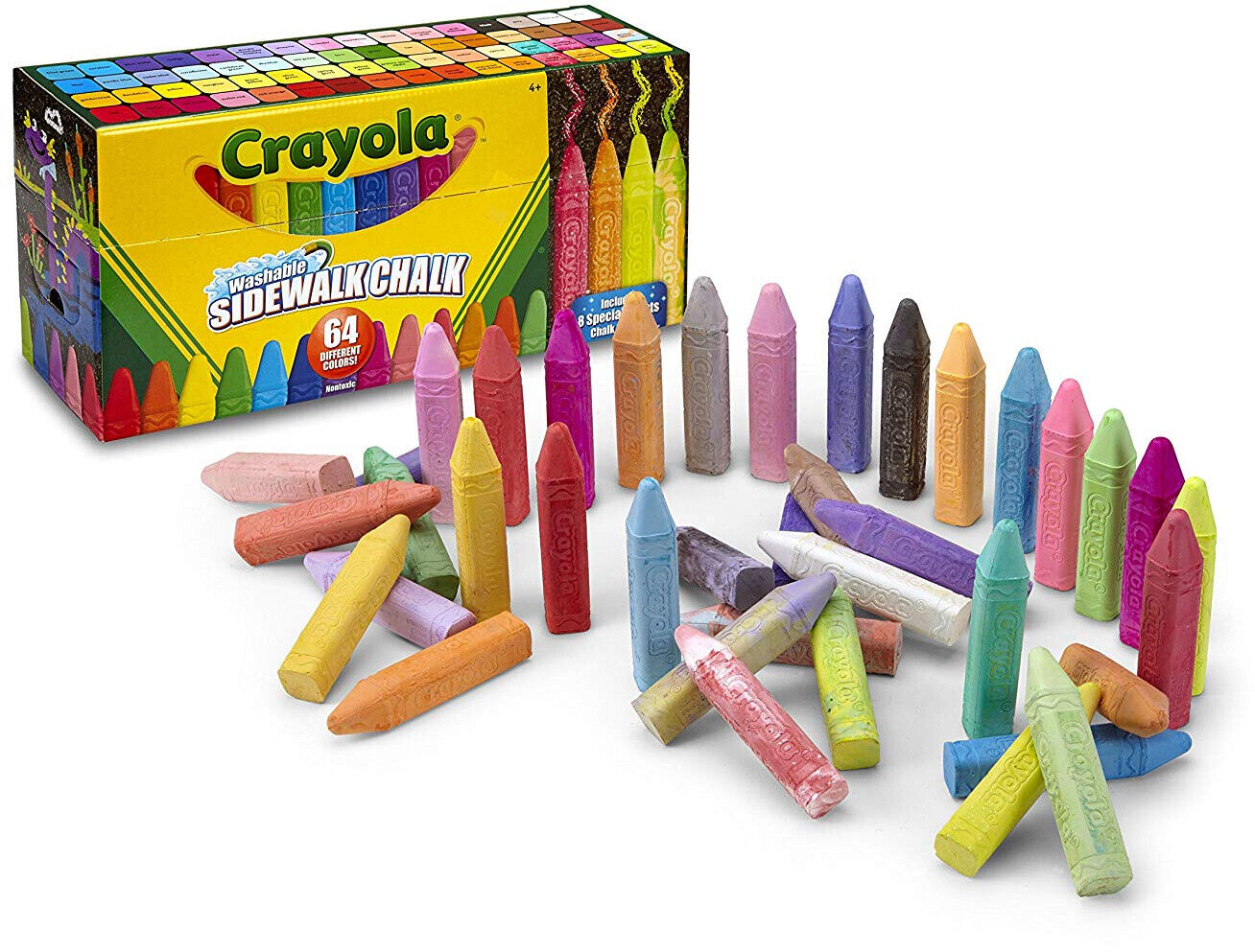 Crayola Chalk 64Ct Sidewalk