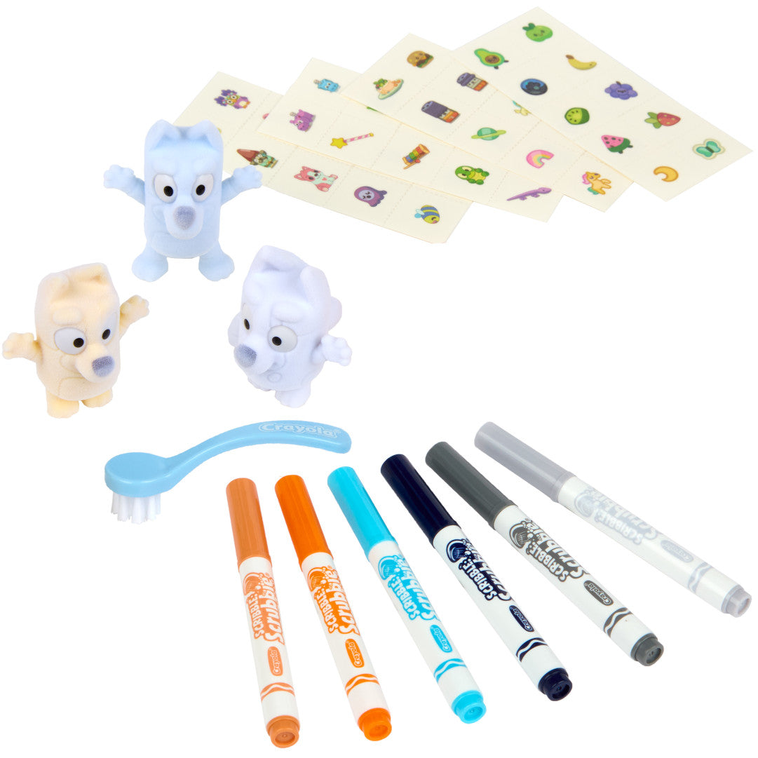 CRAYOLA SCRIBBLE SCRUBBIE BLUEY 3PK