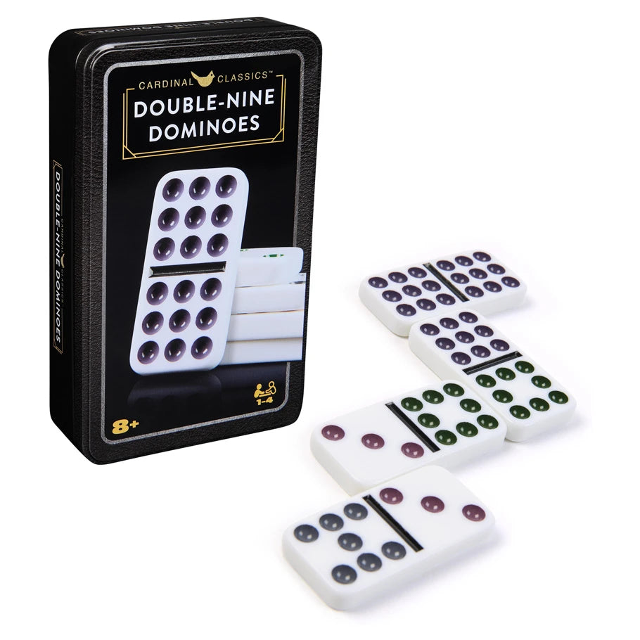 GAME CLASSIC DOUBLE 9 COLOURED DOMINOES