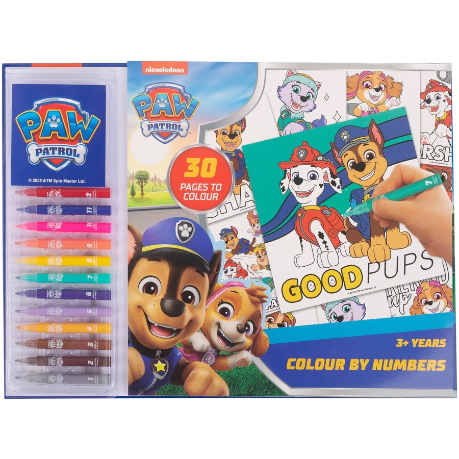PAW PATROL PAINT BY NUMBERS