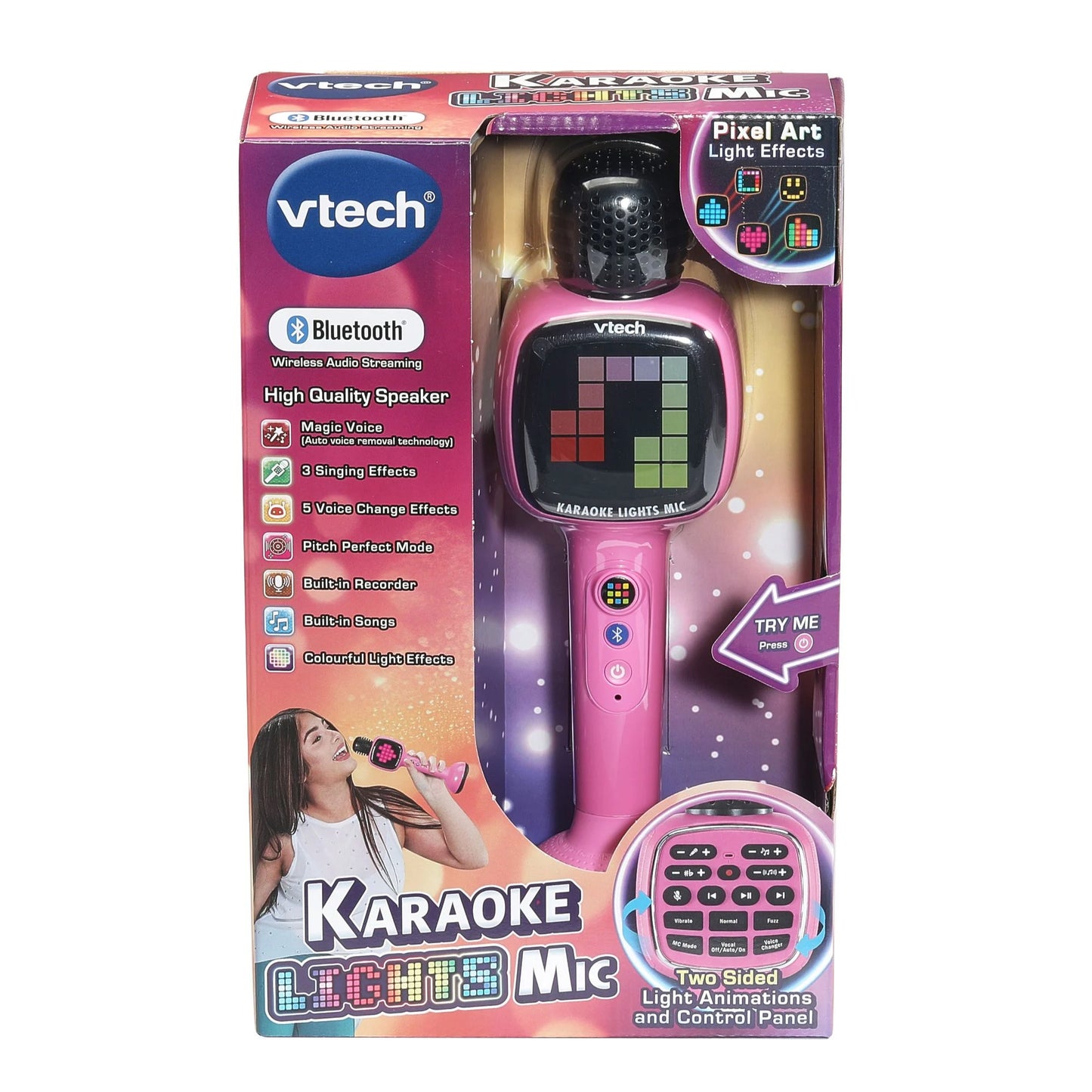 VTECH KARAOKE LIGHTS MIC PINK