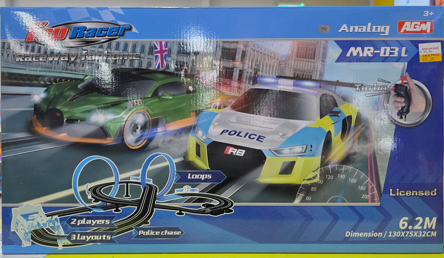 TOP RACER HIGHWAY PURSUIT SLOT SET