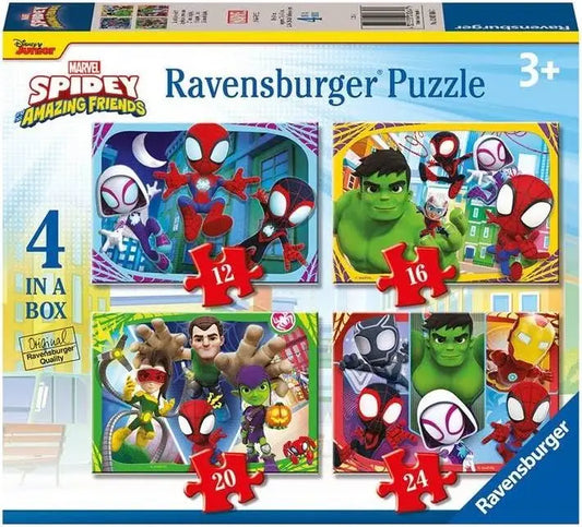 PUZZLE 4 IN A BOX SPIDEY & FRIENDS