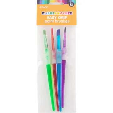 KAL EASYGRIP PAINT BRUSHES 4PK