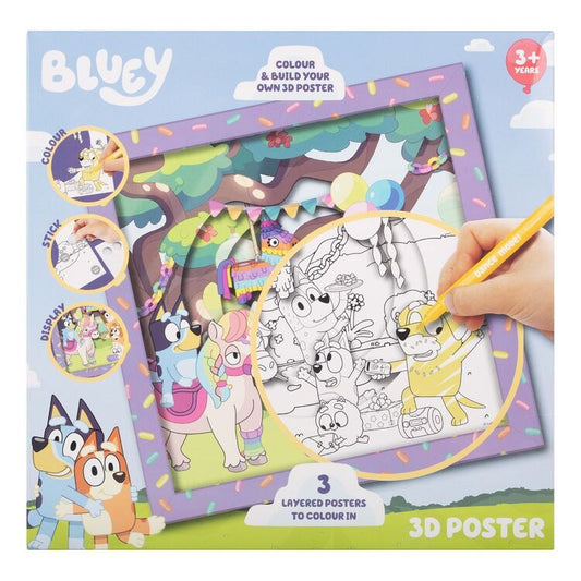 BLUEY 3D POSTER SCENE