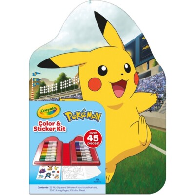 CRAYOLA COLOR & STICKER KIT POKEMON